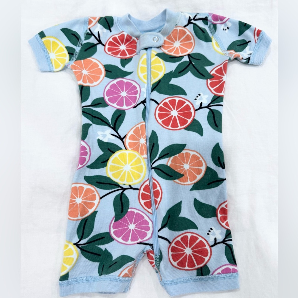 Hanna Andersson Citrus Print Kids Bodysuit